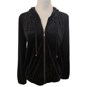 Cable &‎ Gauge Velour Zip Up Hoodie Size S